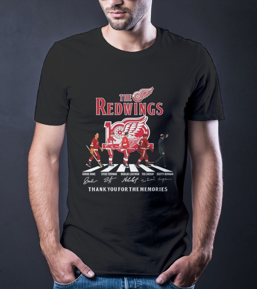The Red Wings 100th Anniversary Thank You For The Memories Crosswalk T-Shirt