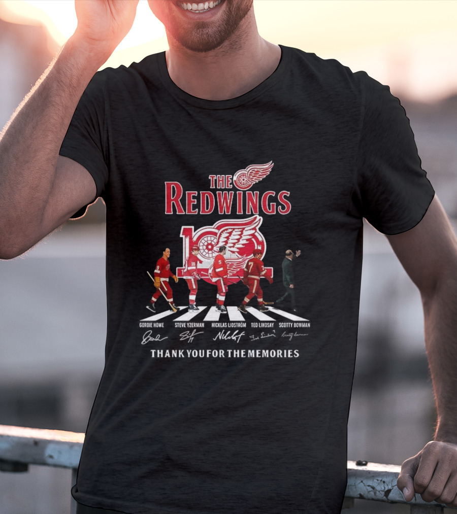 The Red Wings 100th Anniversary Thank You For The Memories Crosswalk T-Shirt
