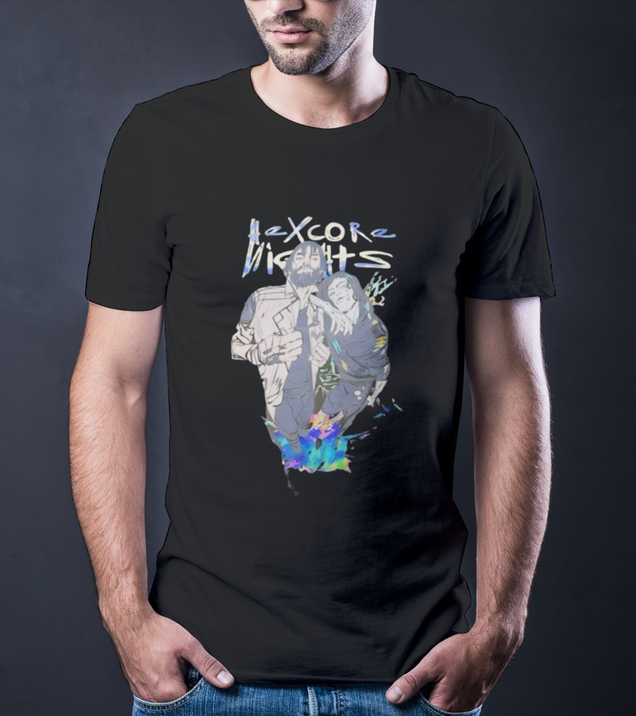 Hexcore Nights Arcane Anime Characters With Vibrant Colors And Dynamic Poses T-Shirt