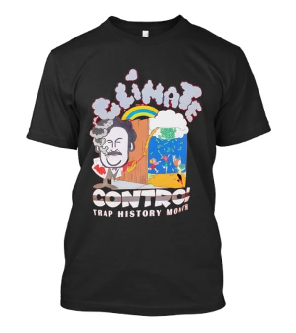 Jmacworldwide Climate Control Trap History Month Rainbow Cartoon Style T-Shirt