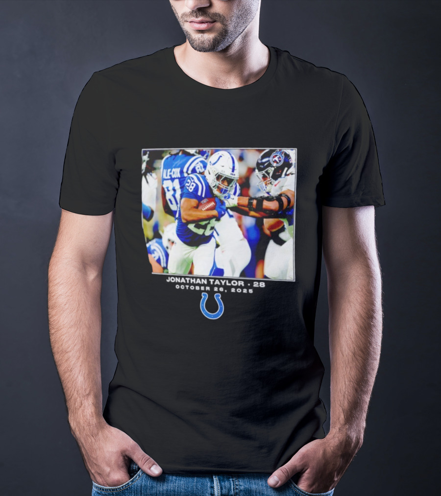 Jonathan Taylor Colts NFL Week 8 Action T-Shirt