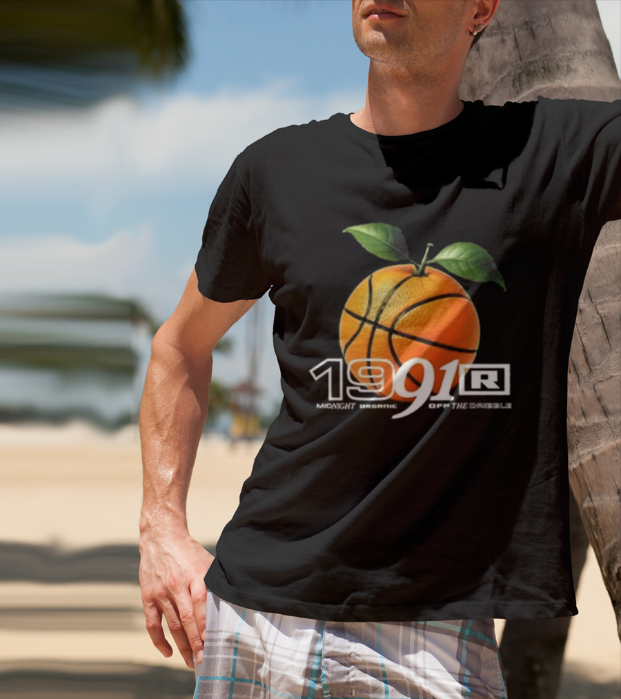 Larry June TFM 1991 Midnight Organic Off The Dribble 2.0 Basketball Orange T-Shirt