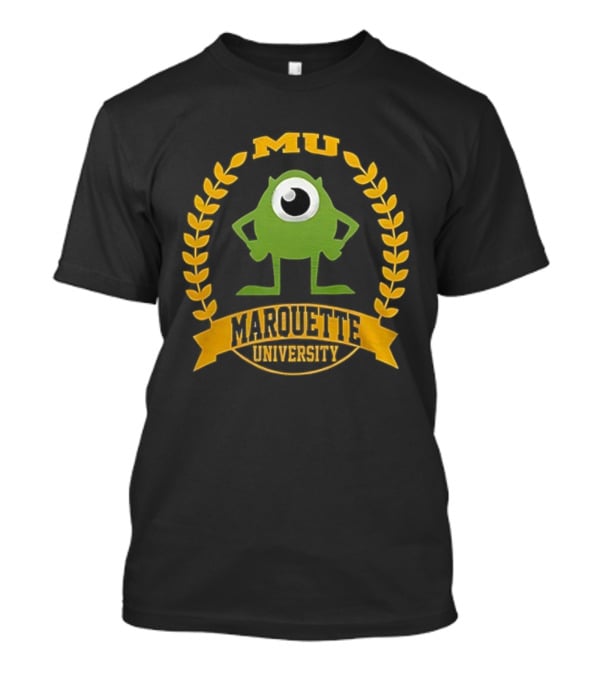 Marquette University Monsters University Collaboration Mike Wazowski Character Icon T-Shirt