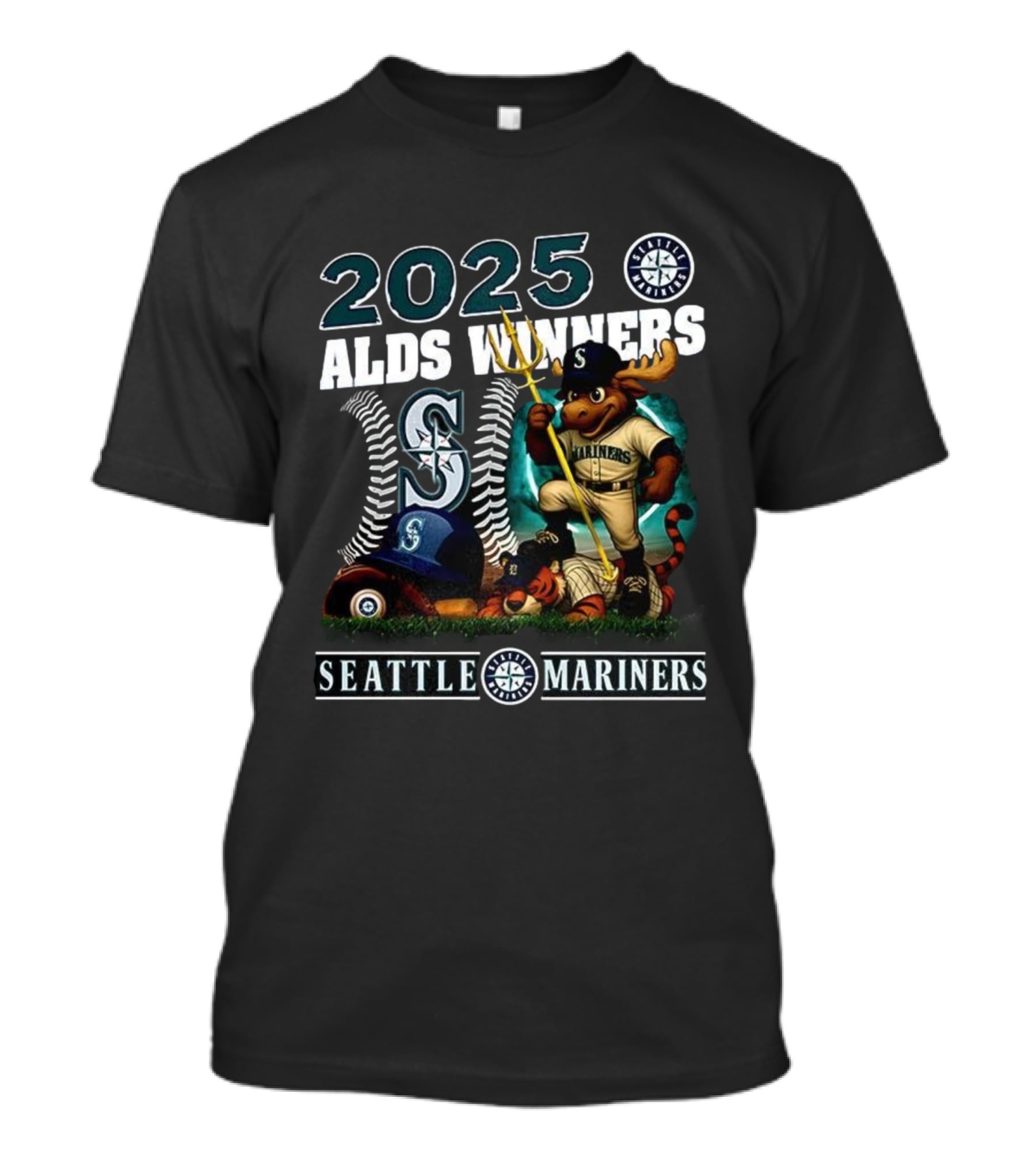 2025 Seattle Mariners ALDS Winners Mascot T-Shirt