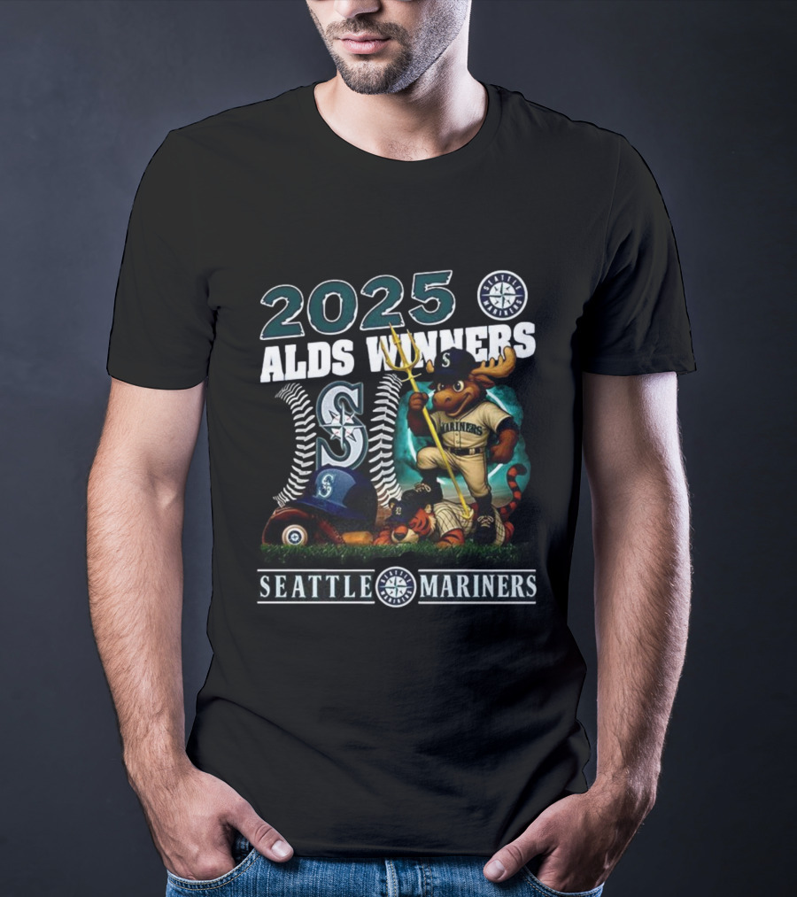 2025 Seattle Mariners ALDS Winners Mascot T-Shirt