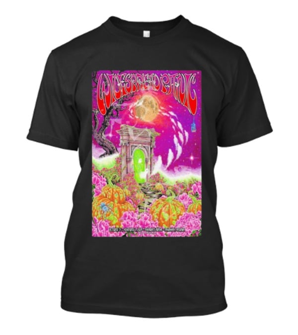 Widespread Panic Savannah Tour Spooky Pink Pumpkin Gateway October 31 2025 T-Shirt
