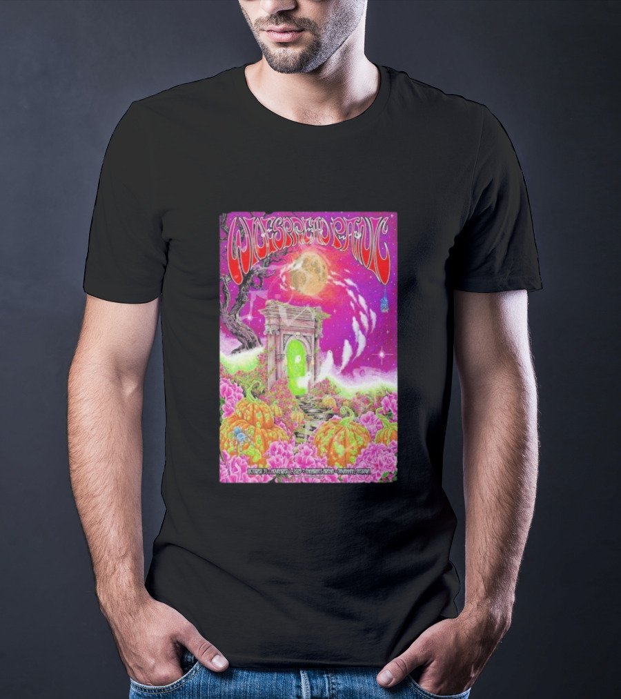 Widespread Panic Savannah Tour Spooky Pink Pumpkin Gateway October 31 2025 T-Shirt