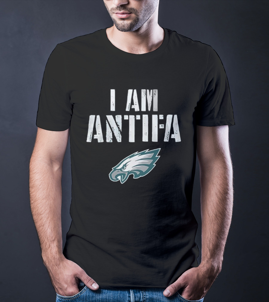 Philadelphia Eagles I Am Antifa Against Fascism T-Shirt