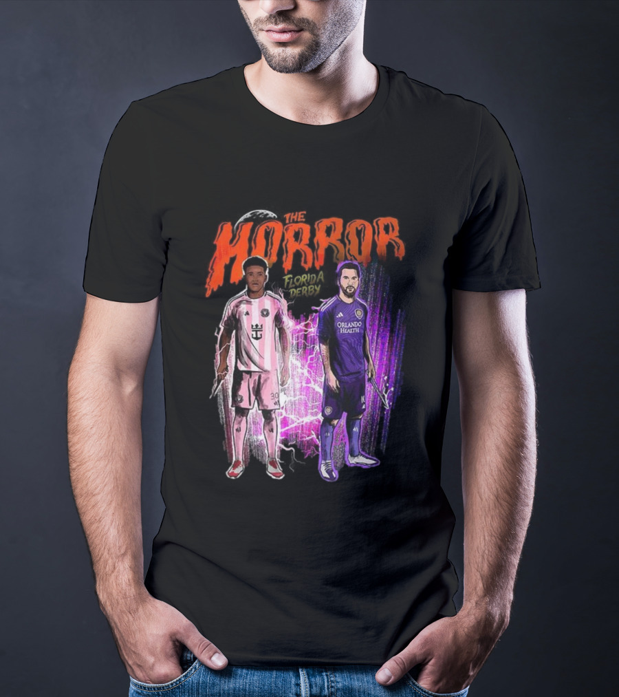 Florida Derby Horror Halloween With Miami And Orlando Players T-Shirt