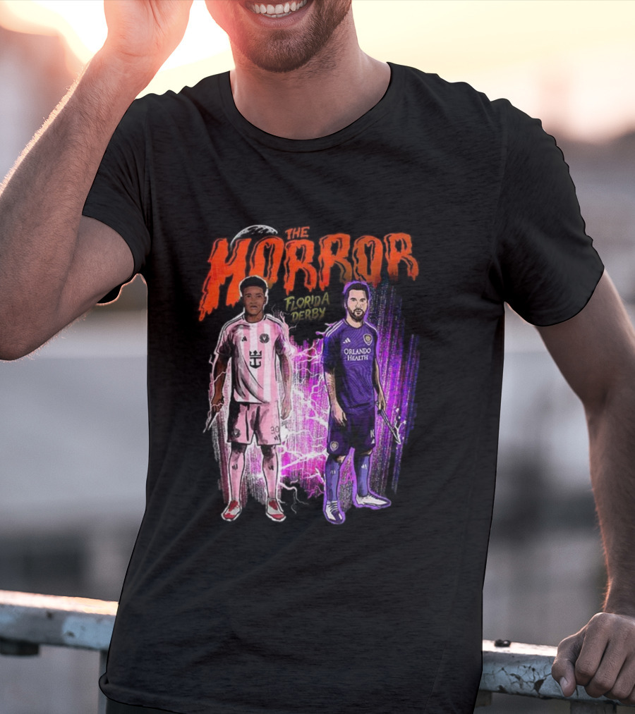 Florida Derby Horror Halloween With Miami And Orlando Players T-Shirt