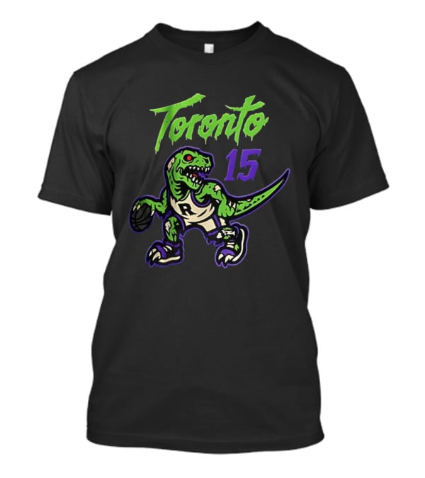 Toronto Raptors Zombie Raptor Dripping Text 15 T-Shirt