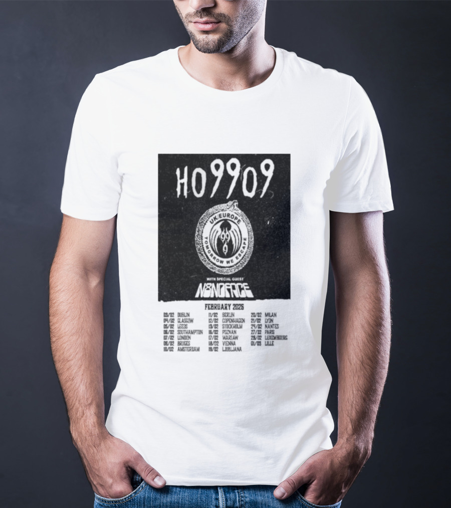 H09202 Monstercat Uncaged UK Europe February 2026 Tour T-Shirt