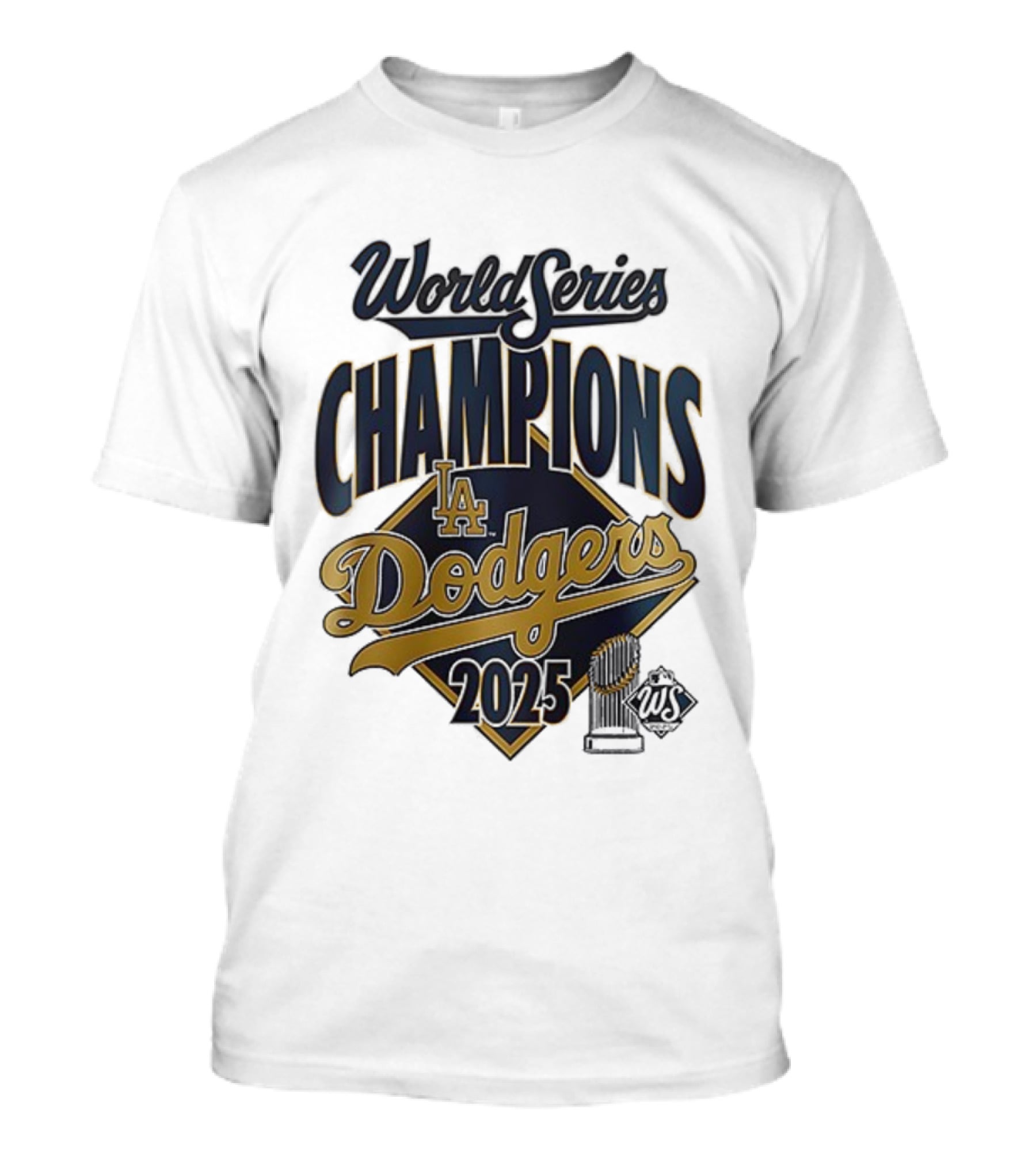 Los Angeles Dodgers 2025 World Series Champions Team Signature T-Shirt