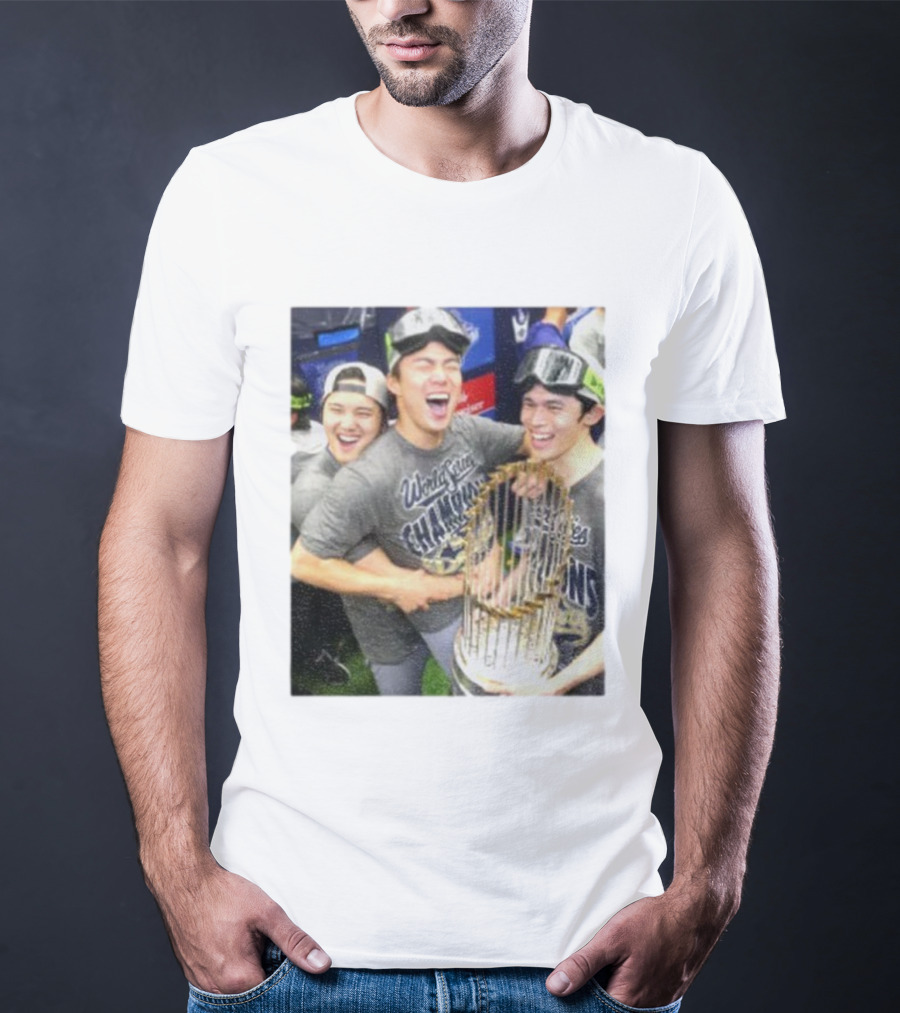 Los Angeles Dodgers World Series Champions 2025 Celebration Moment T-Shirt