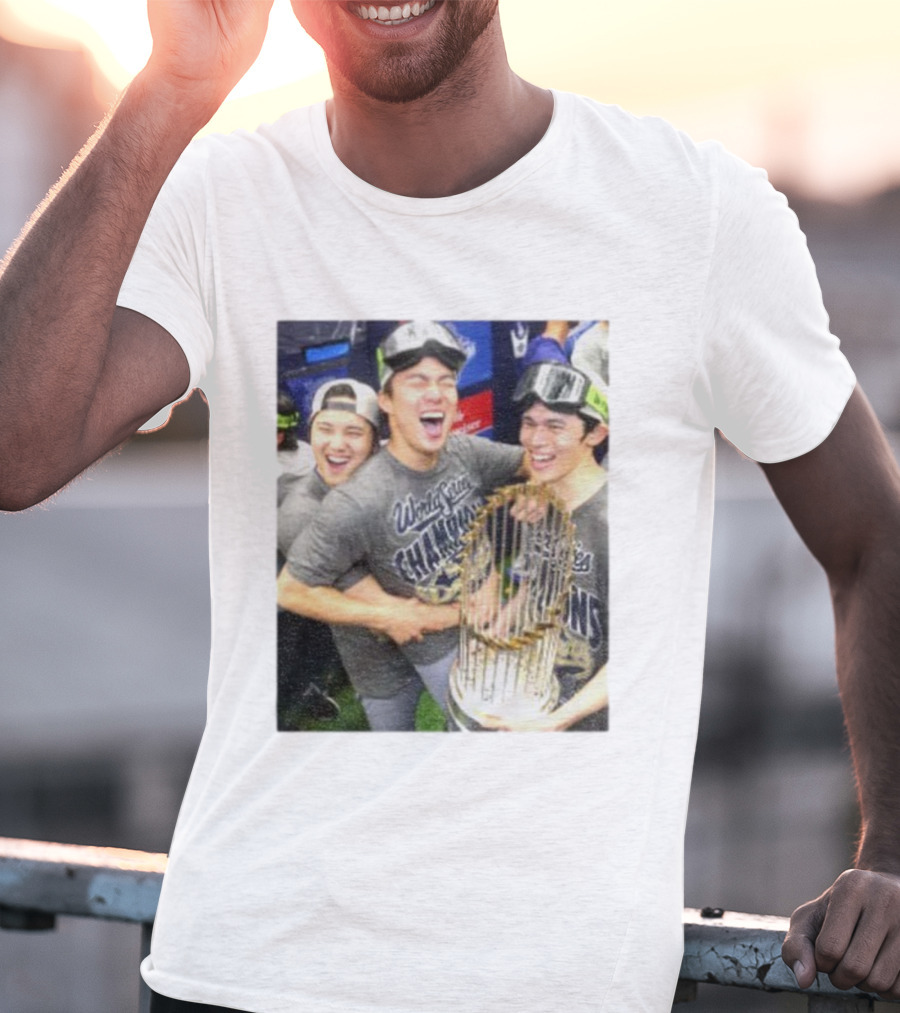 Los Angeles Dodgers World Series Champions 2025 Celebration Moment T-Shirt