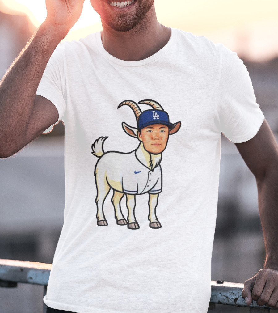 Los Angeles Dodgers Yoshinobu Yamamoto Goat MVP LA Cap T-Shirt