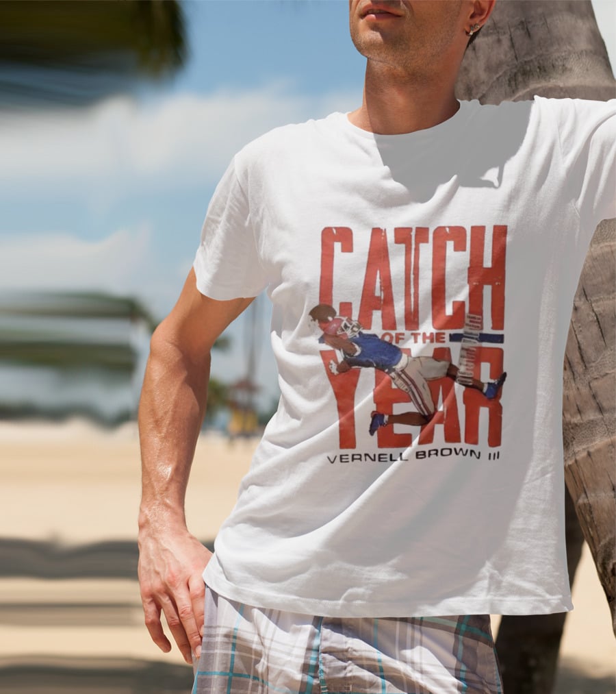 Vernell Brown III Catch Of The Year Football Action T-Shirt