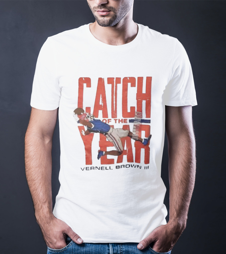 Vernell Brown III Catch Of The Year Football Action T-Shirt