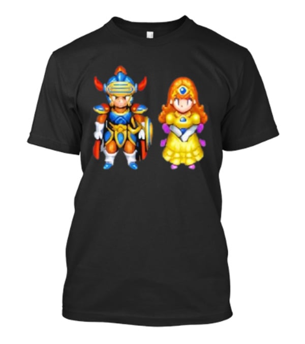 Dragon Quest I & II HD-2D Remake Hero And Princess Character Graphics T-Shirt