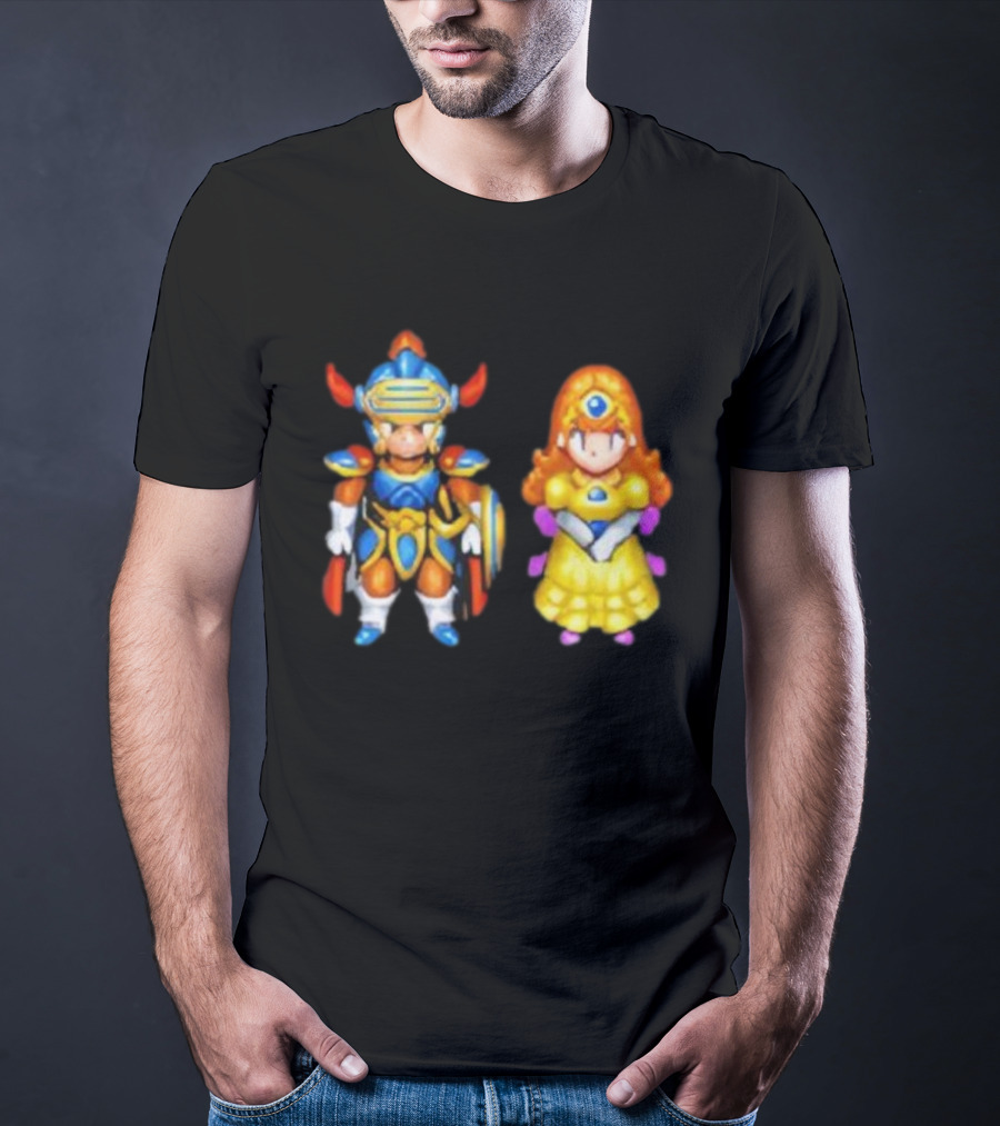 Dragon Quest I & II HD-2D Remake Hero And Princess Character Graphics T-Shirt