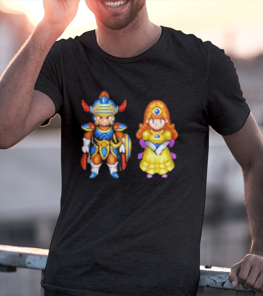 Dragon Quest I & II HD-2D Remake Hero And Princess Character Graphics T-Shirt