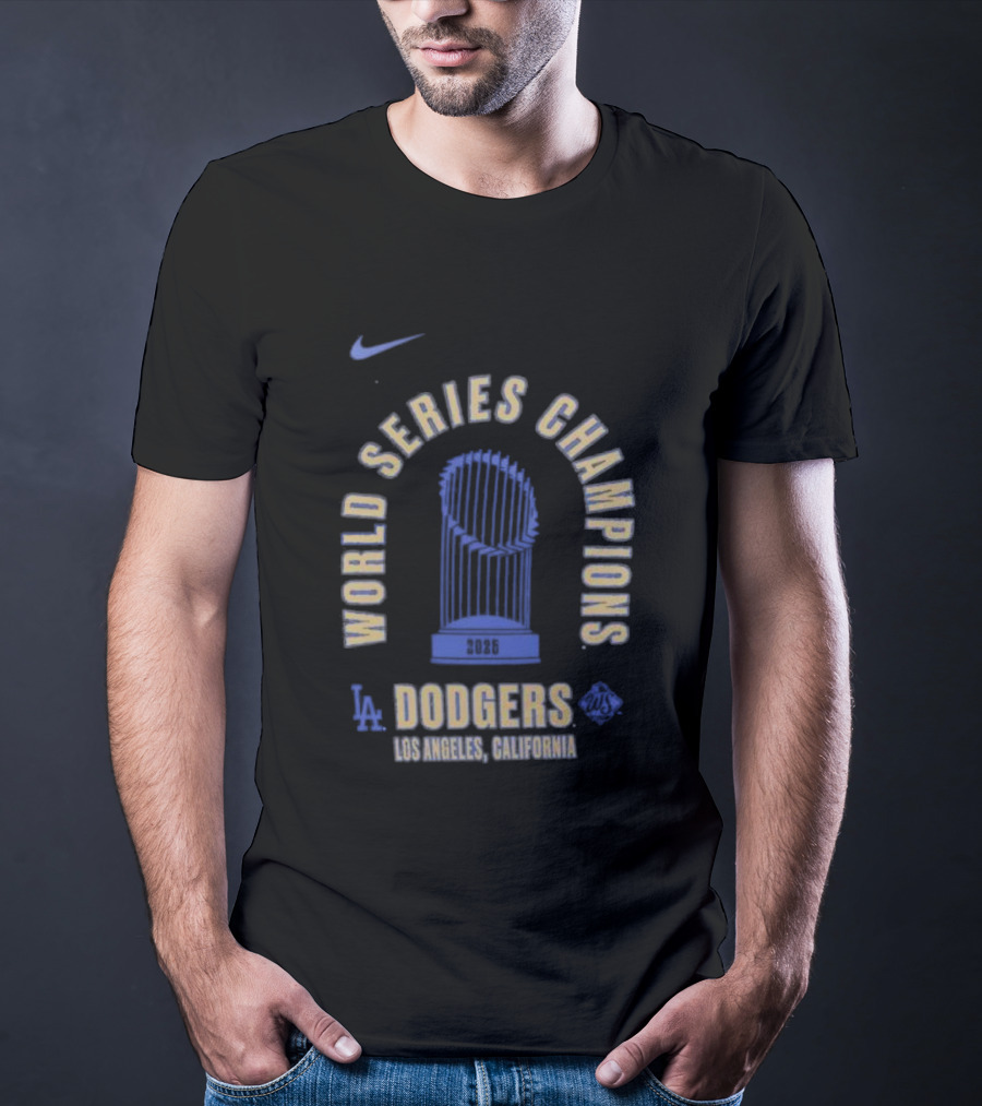 Nike Los Angeles Dodgers 2025 World Series Champions California T-Shirt