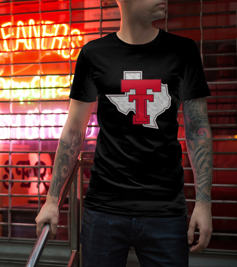 Texas Tech Red Raider Galvanized Pride State Emblem T-Shirt