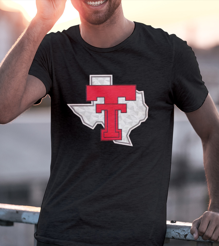 Texas Tech Red Raider Galvanized Pride State Emblem T-Shirt