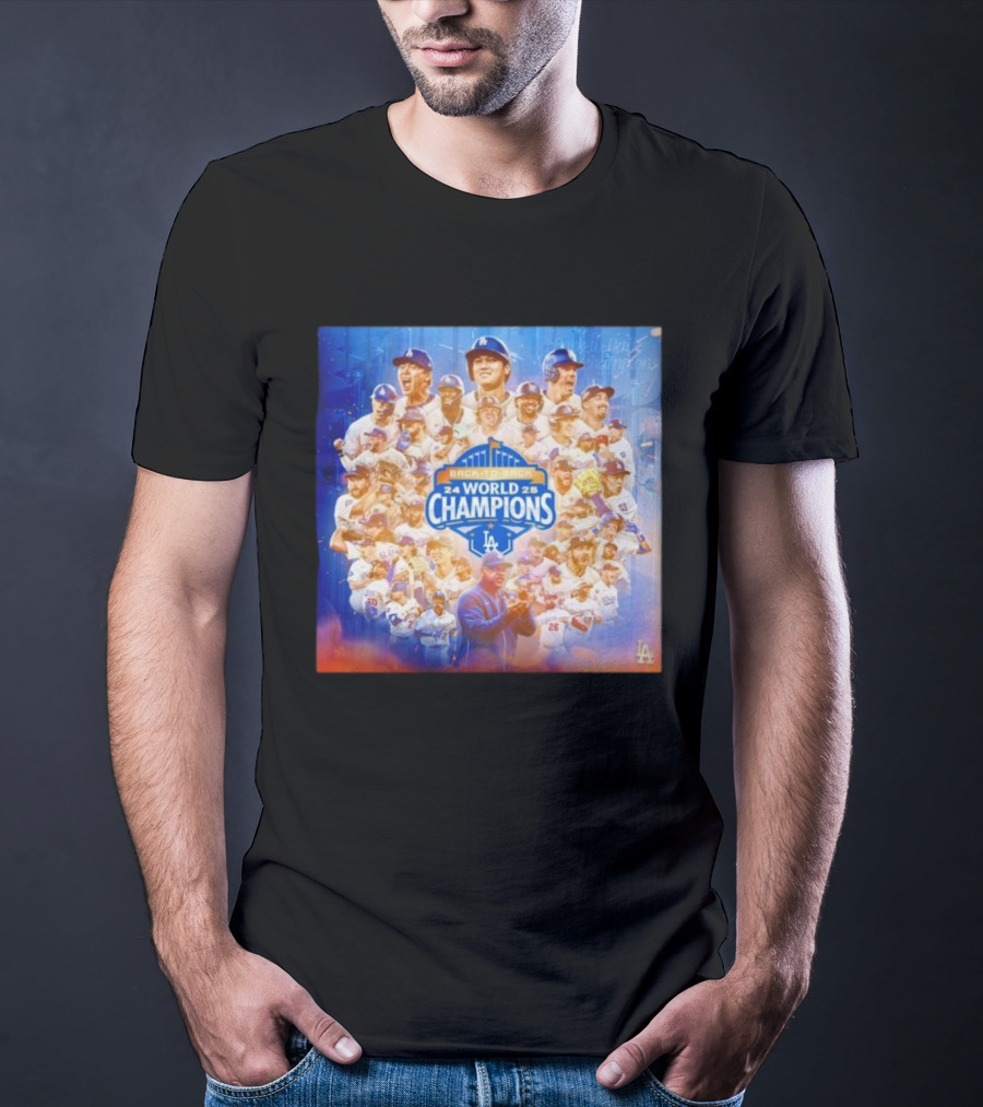 Back-To-Back 2024 2025 World Champions LA Dodgers T-Shirt