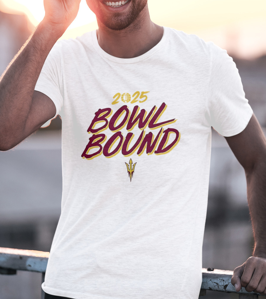 Arizona State Sun Devils 2025 Bowl Bound Football Team Victory T-Shirt