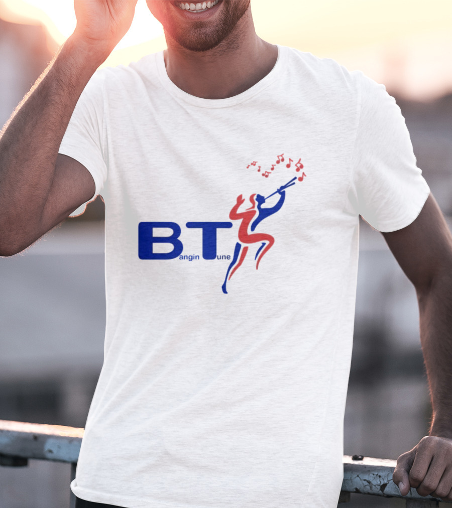 BT Bangin Tune Music Notes Jazz Player T-Shirt