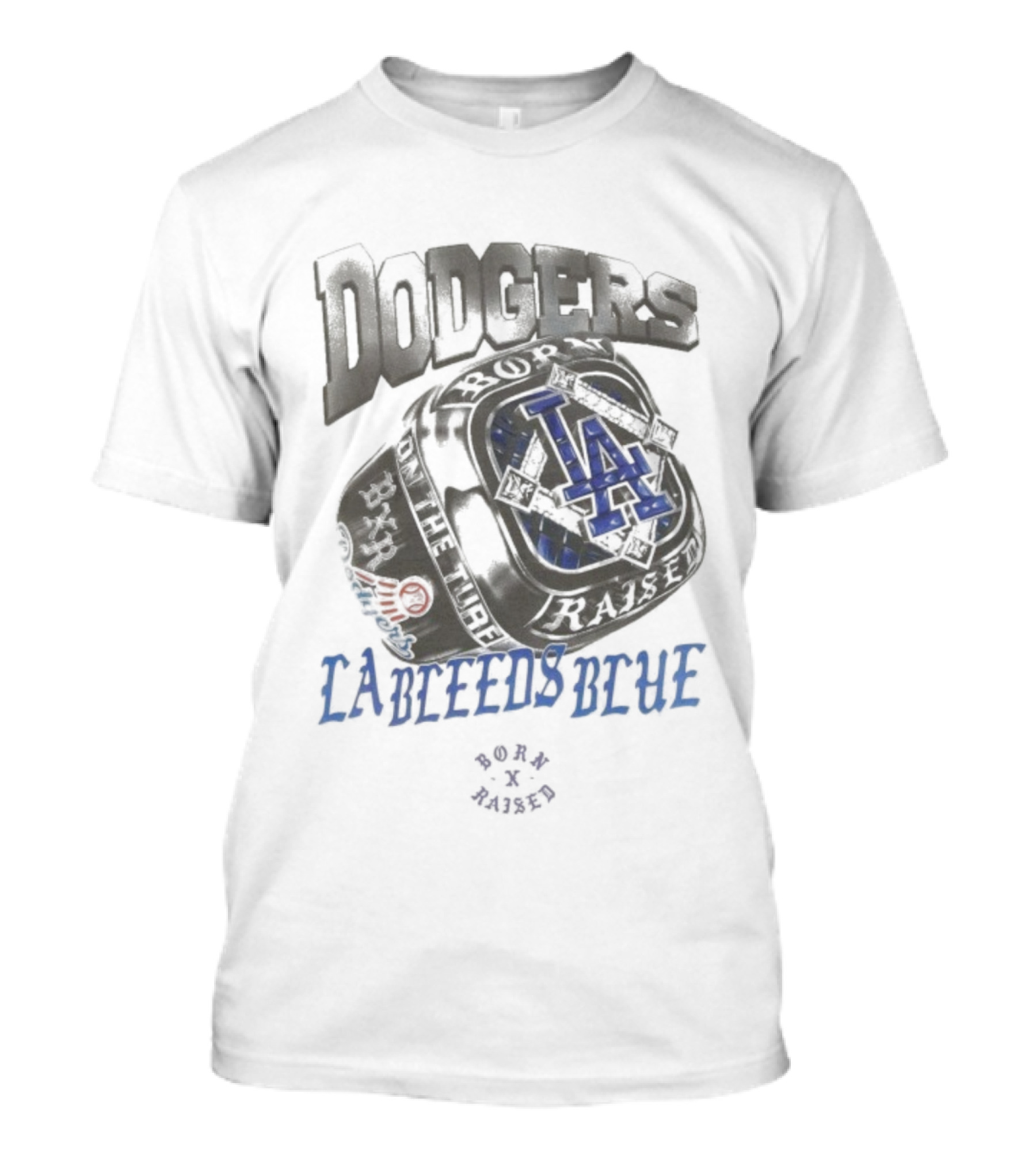 Dodgers LA Needs Blue Born X Raised TA World Champions 2020 T-Shirt