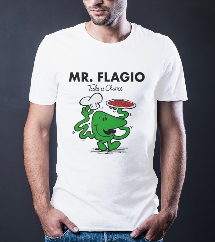 Mr. Flagio Take A Chance Chef Pizza T-Shirt