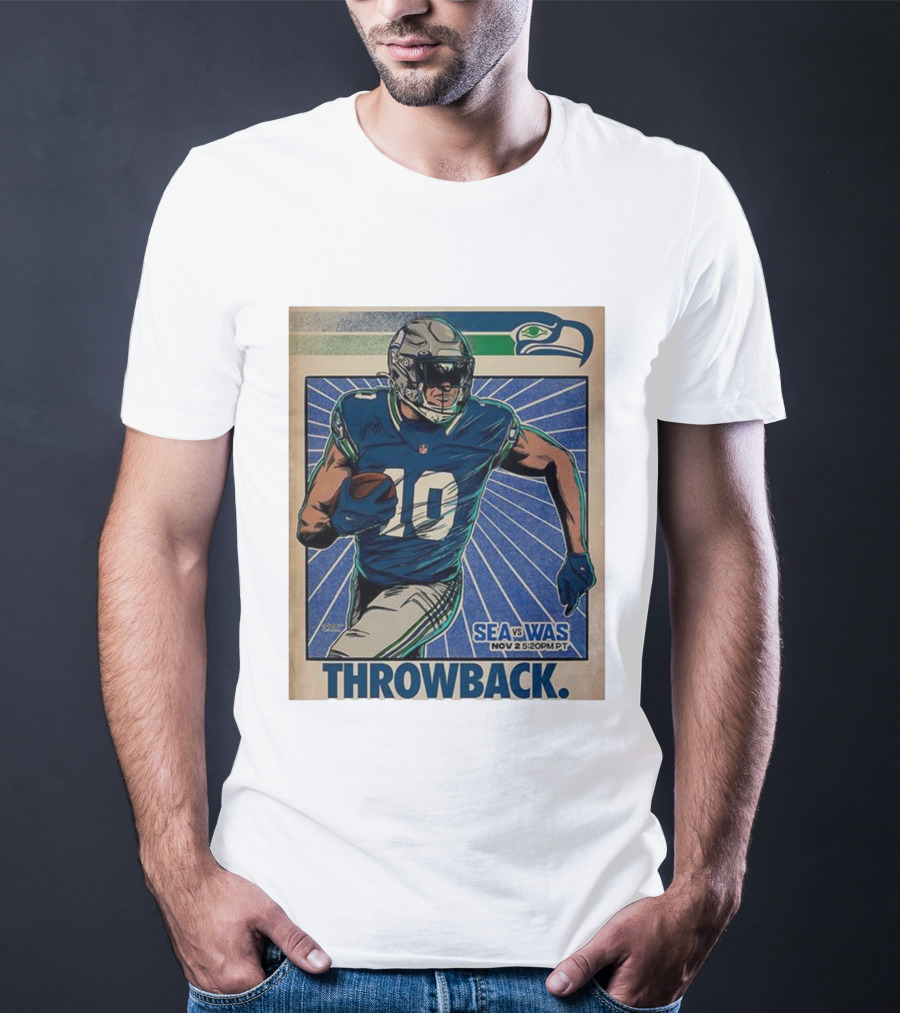 Seattle Seahawks Vs Washington Commanders Nov 2 Throwback NFL 2025 T-Shirt