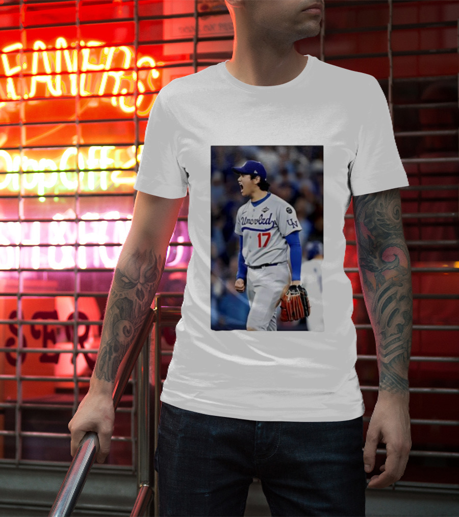 Shohei Ohtani Uncoded LA Player Number 17 T-Shirt