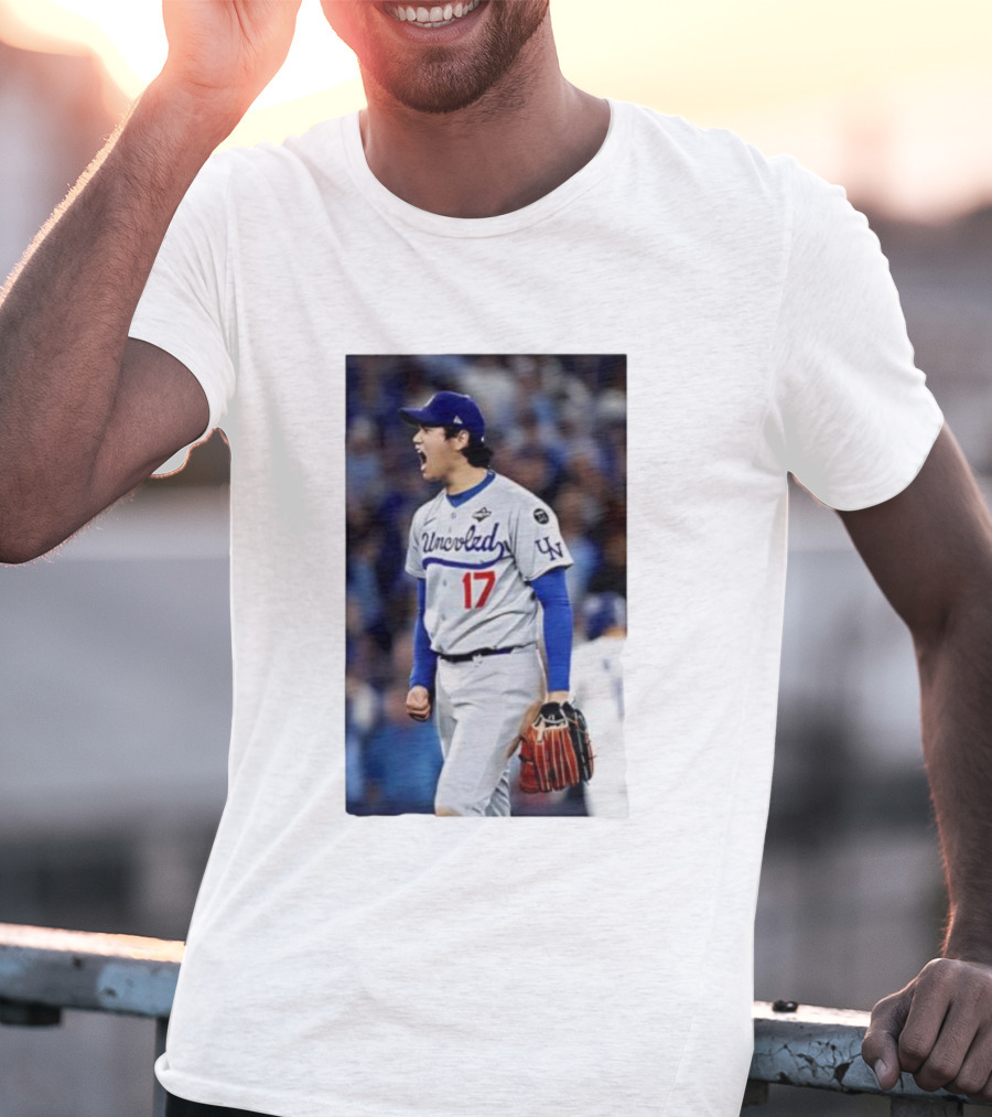Shohei Ohtani Uncoded LA Player Number 17 T-Shirt