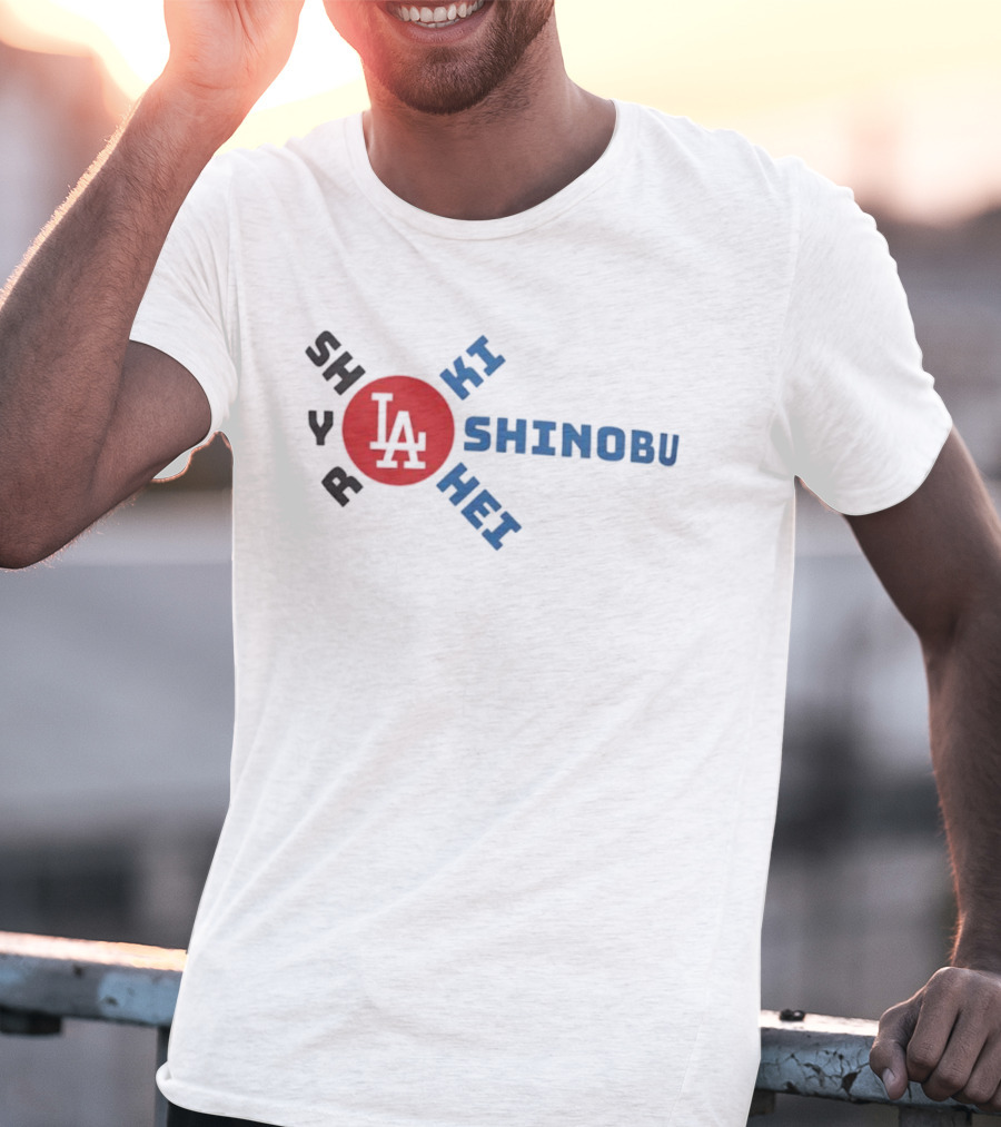 Shohei Roki Shinobu Hei LA Japan Baseball T-Shirt
