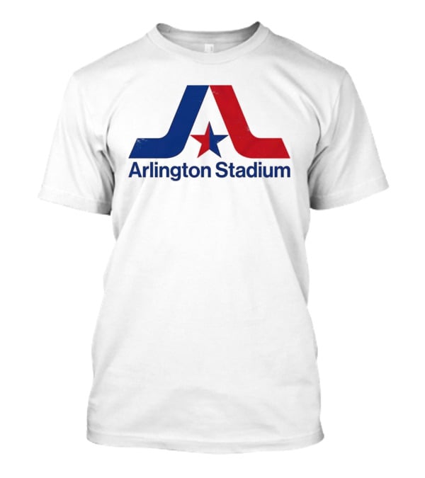 Texas Rangers Arlington Stadium Vintage Star Emblem T-Shirt