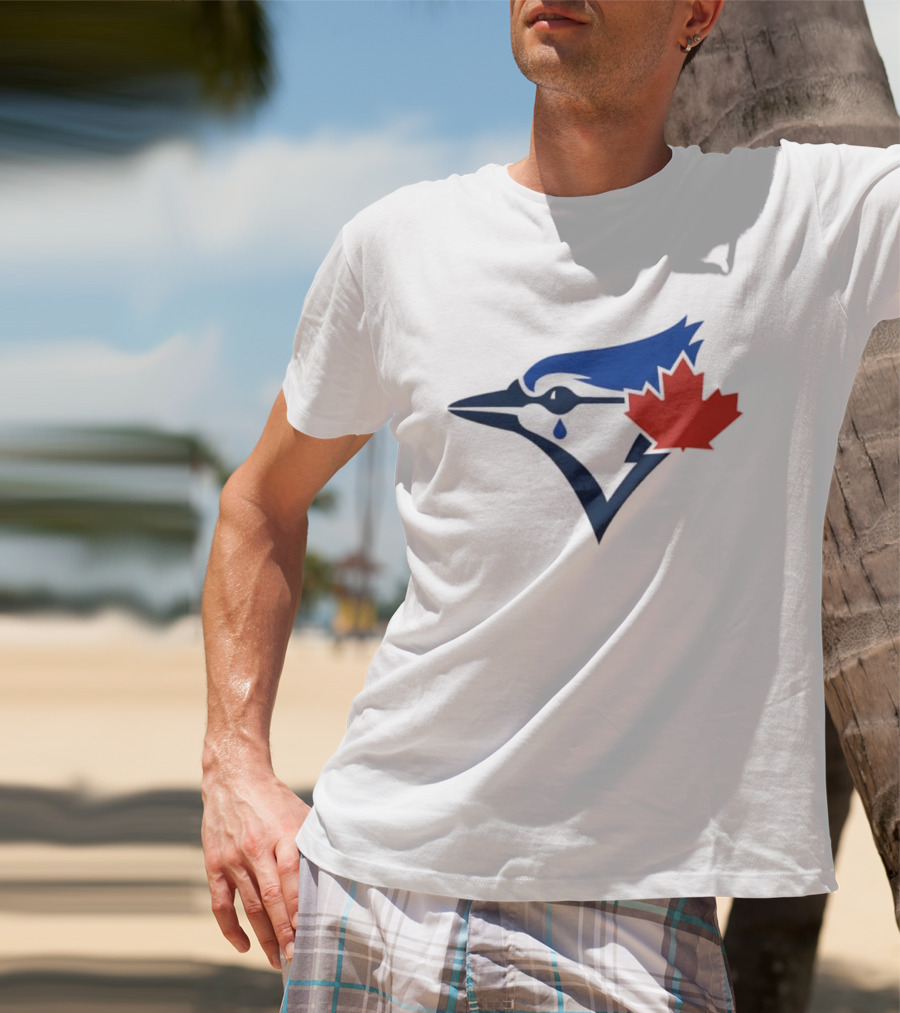 Toronto Blue Jays Maple Leaf Logo With Tear Drop T-Shirt