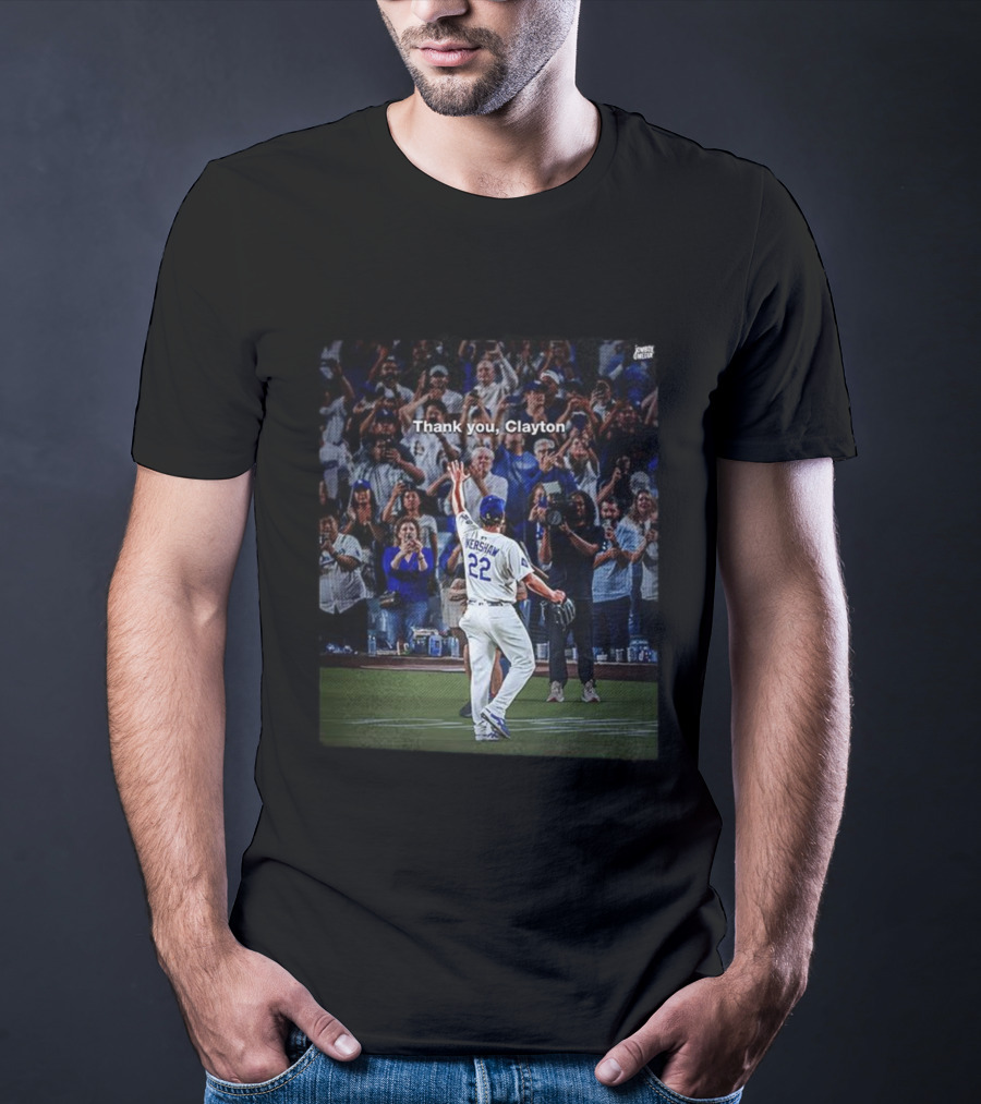 Thank You Clayton Kershaw 22 Crowd Tribute T-Shirt