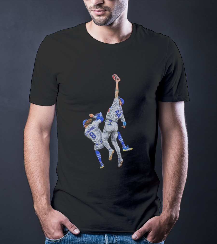 Kike Hernandez Vs Andy Pages The Catch Dodgers 2025 World Series Champions T-Shirt