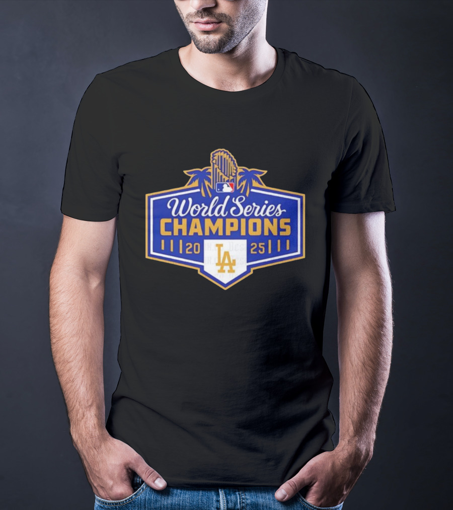 World Series Champions 2025 LA Dodgers MLB Logo T-Shirt