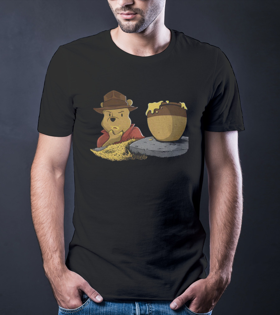 Winnie The Pooh Indiana Jones Raider Of The Bad Honey Adventure T-Shirt