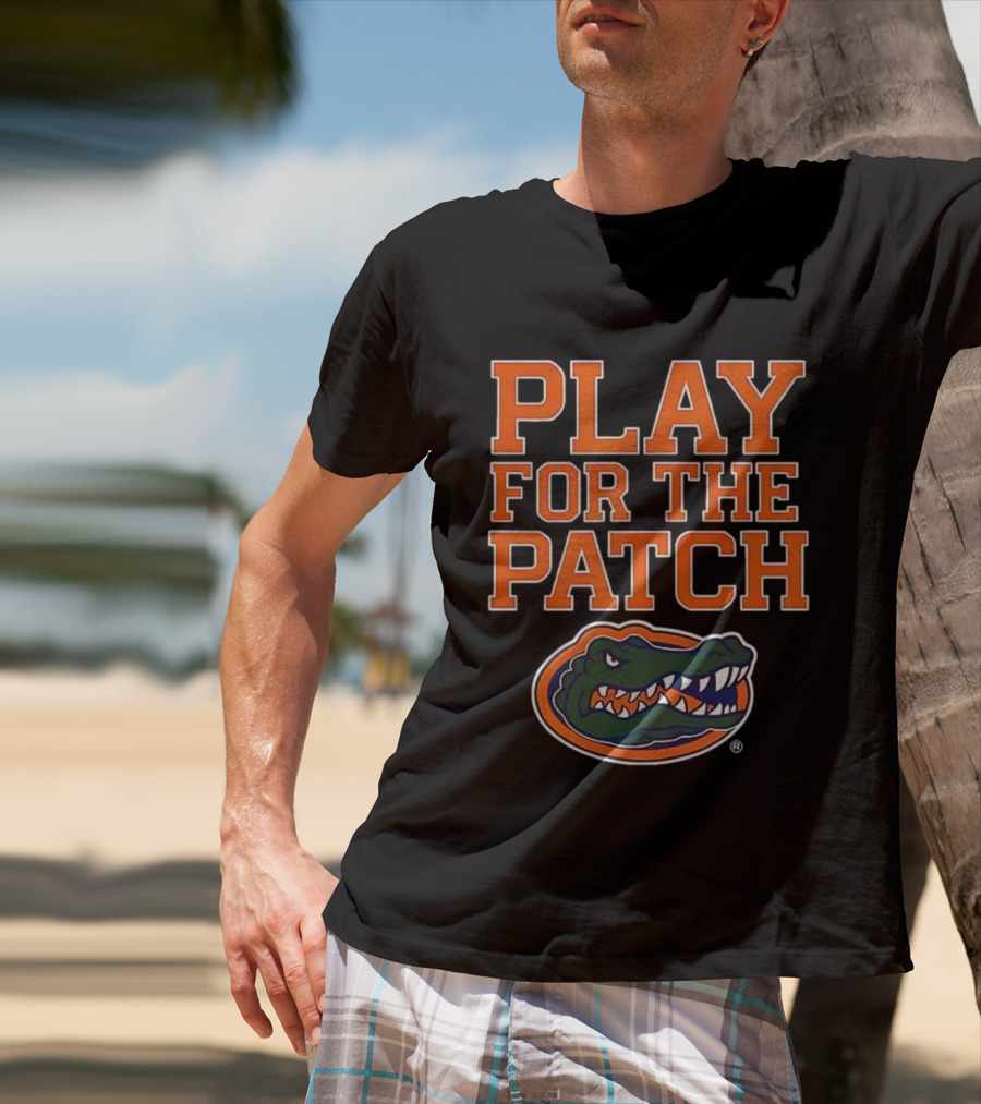 Play For The Patch Florida Gators Alligator Emblem T-Shirt