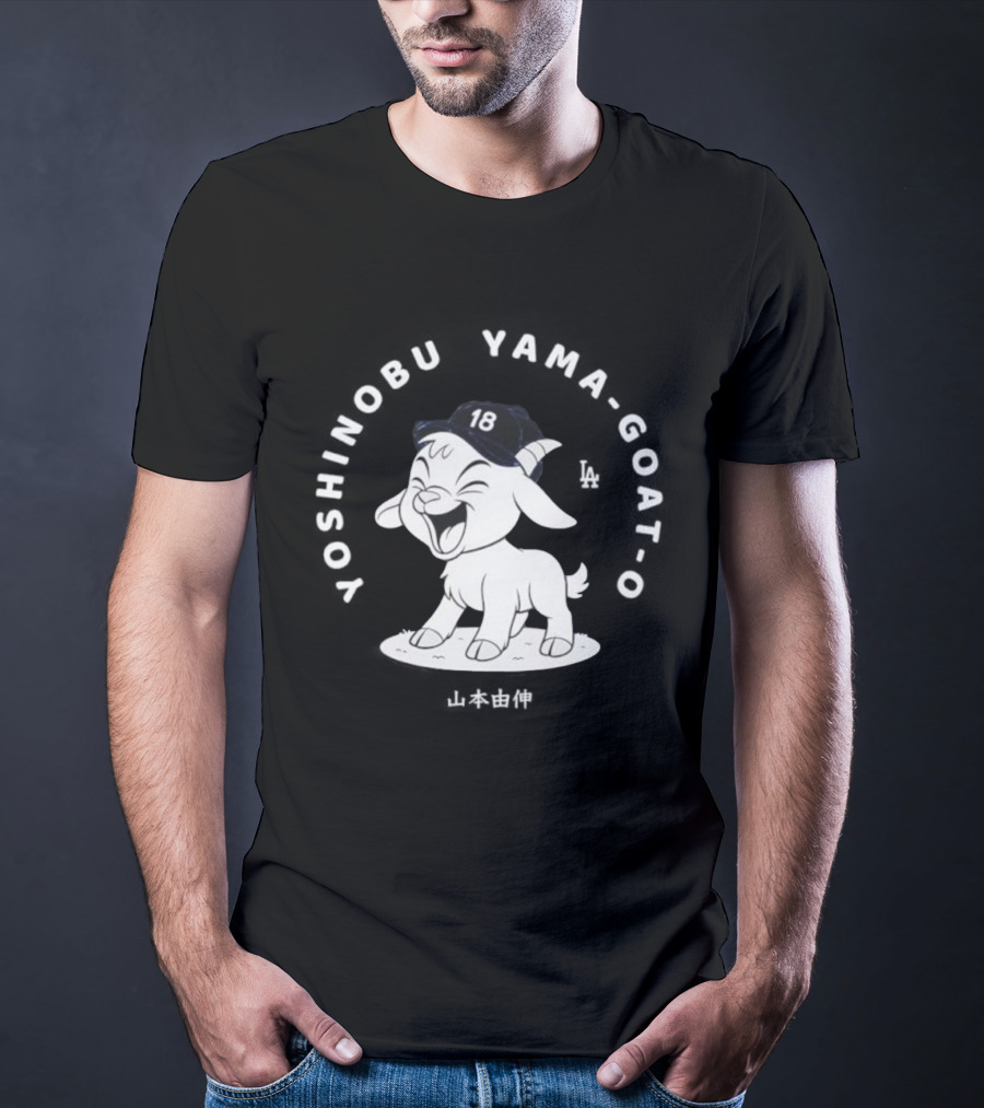 Yoshinobu Yamamoto GOAT 18 Los Angeles Dodgers T-Shirt