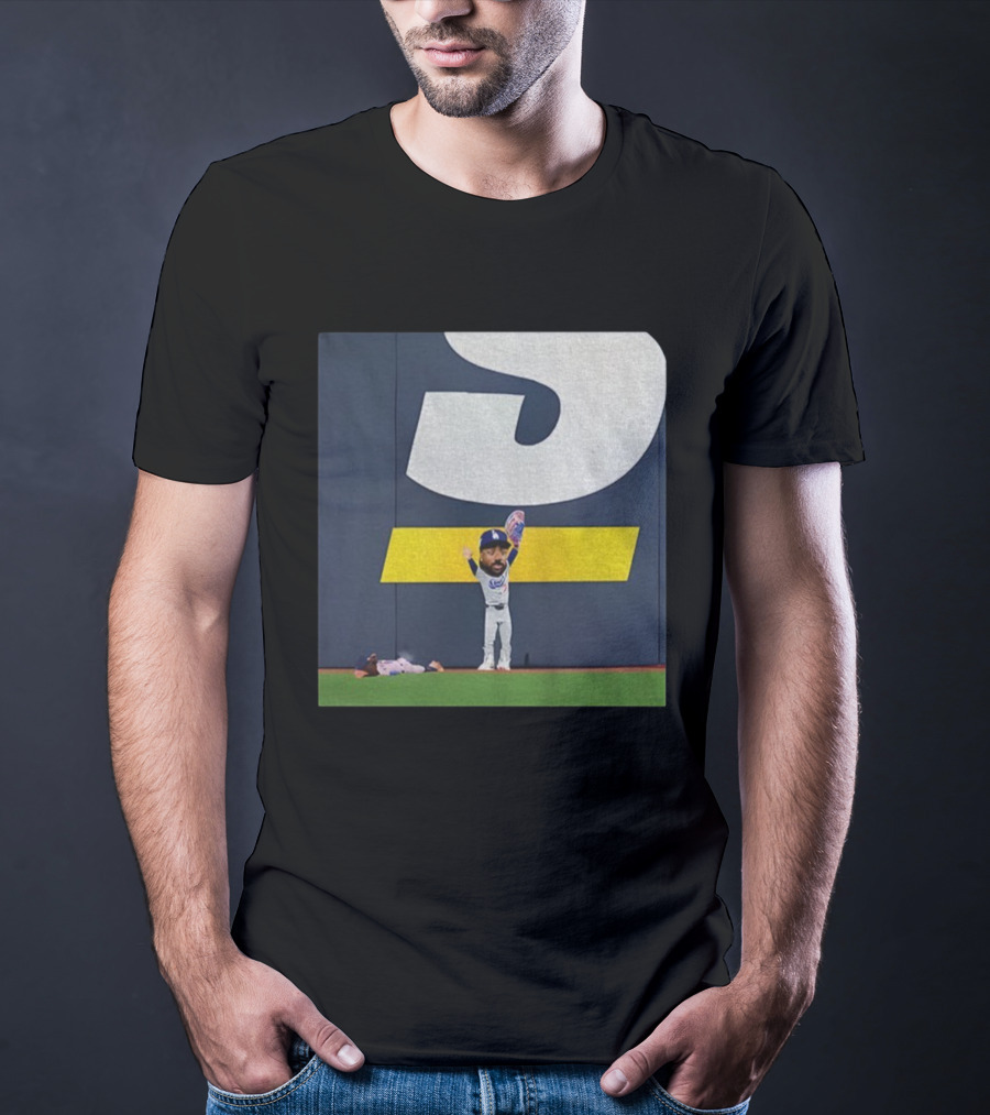 Andy Pages Catch World Series 2025 Champs Los Angeles Dodgers Victory Celebration T-Shirt