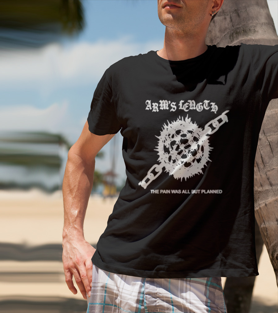 Arm’s Length The Pain Was All But Planned Tour 2025 Spiked Ball Chain Design T-Shirt