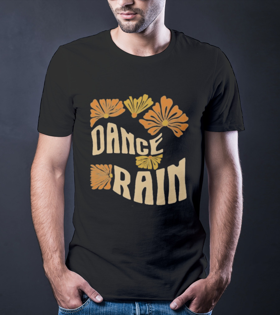 Charles Wesley Godwin Dance Rain Floral Pattern T-Shirt
