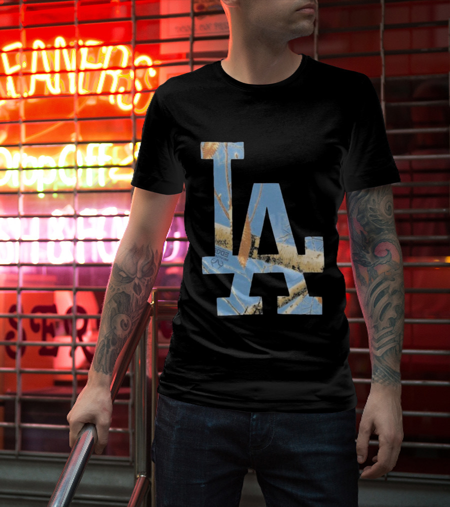 Los Angeles Dodgers LA Realtree Edge Camouflage T-Shirt