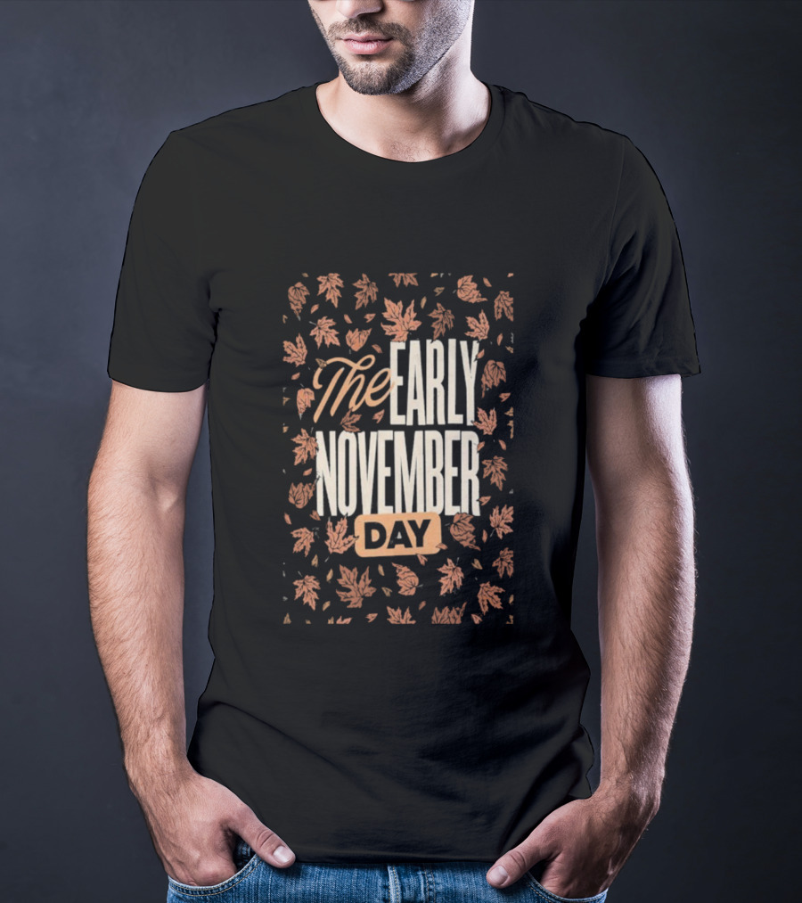The Early November Day Leaf Pattern 2025 Tour T-Shirt